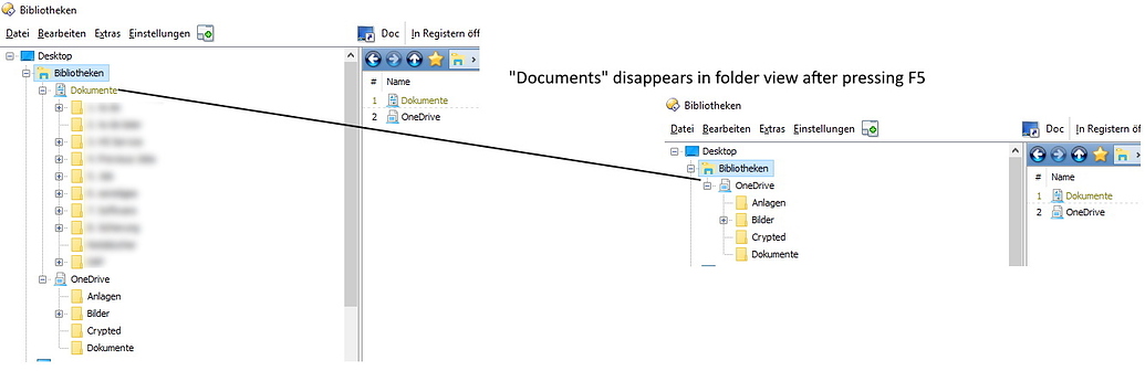windows compare folders recursively