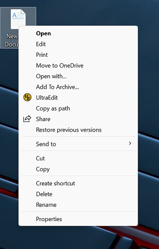 Explorer Context Menu