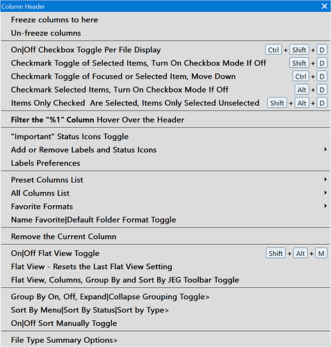 3-Column Header Context