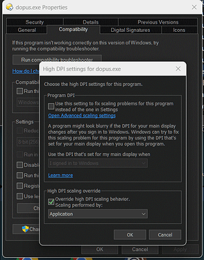 Dopus_High DPI Settings