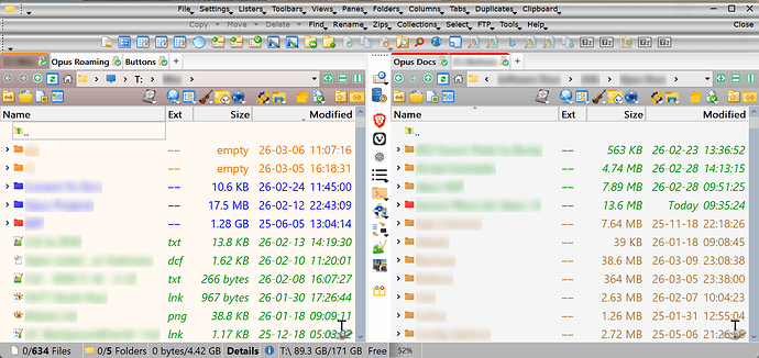 Lister Double Menu Bar