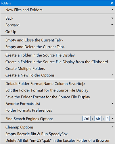 4-Folders Context Menu