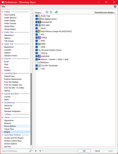 DOPUS 12-33 - PLUGINS