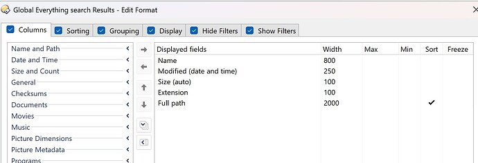 Folder Format Example