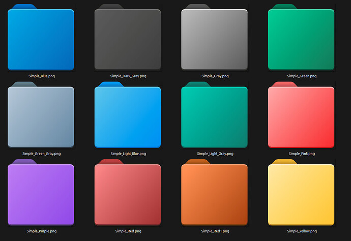 Custom Folder Simple Styles Preview