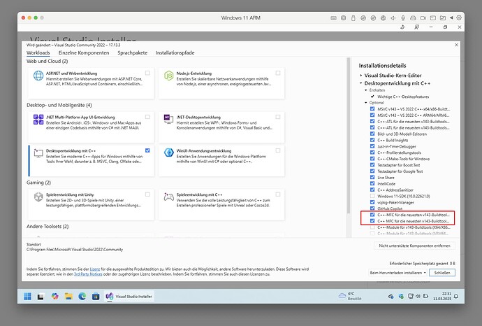 Visual_Studio_Installer_ARM_MFC