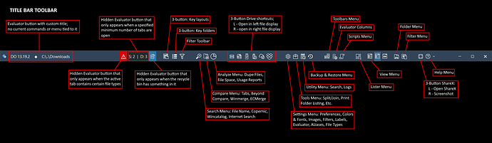 DOpus Title Bar Toolbar
