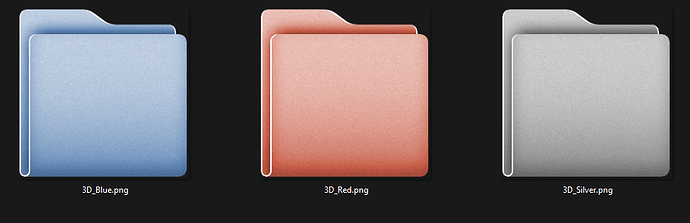 Custom Folder 3D Styles Preview