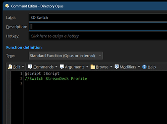Dopus-Command Editor