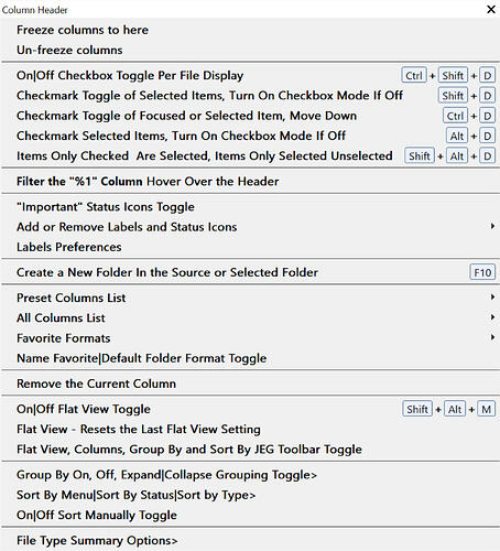 3-Column Header Context