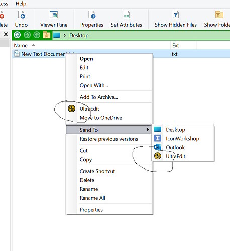 Directory Opus Context Menu