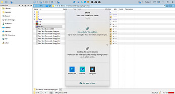 share dialog from opus context menu