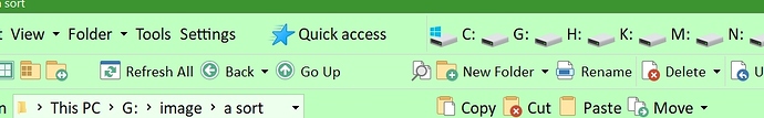 quick access icon not working