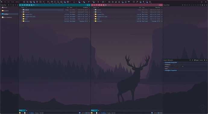 Deer Landscape Theme Preview