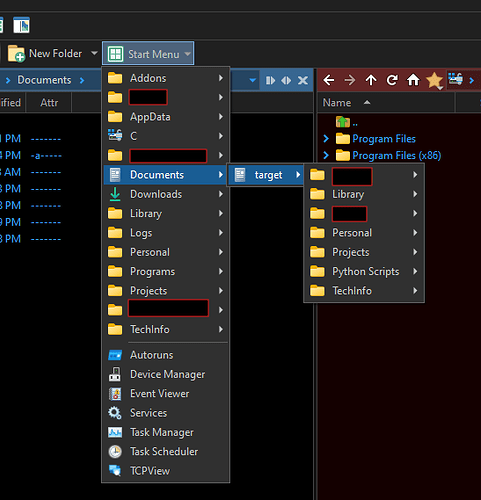 Directory Opus Start Menu Button