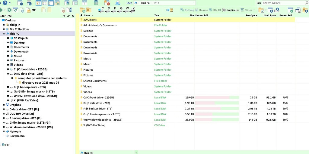 Quick Access Has Disappeared Help Support Directory Opus Resource