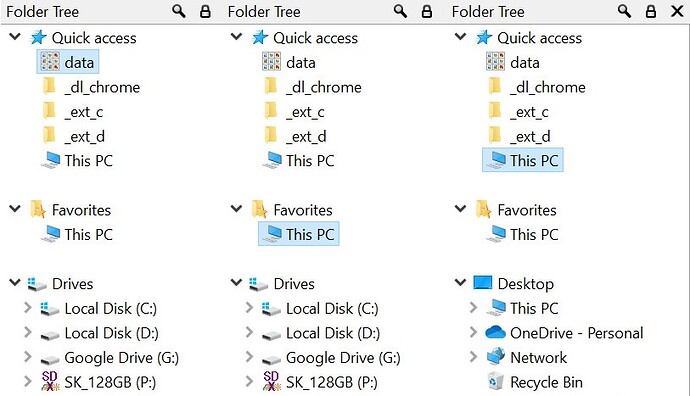 Start folder tree reverts back to desktop when 