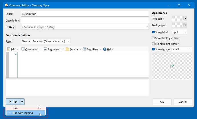2023-10-12 - 10.40.04 - Command_Editor_-_Directory_Opus