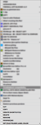 Blank icons in Lister context menu