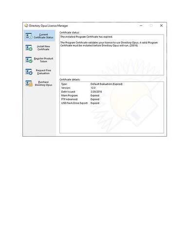 Directory Opus Licence Manager Expired !!!
