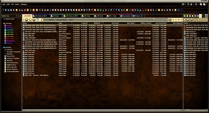 Dopus Date Columns Comparison to Windows 10 File Explorer