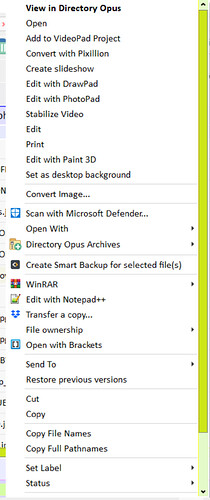 CONTEXT MENU STUFF HIDE ITEMS