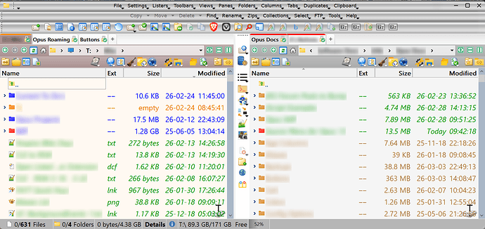 Lister Double Menu Bar