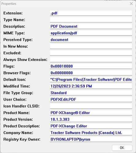 FileTypesMan details on PDF