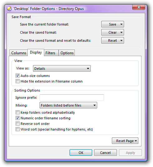 Column Width In List Mode Help Support Directory Opus Resource Centre