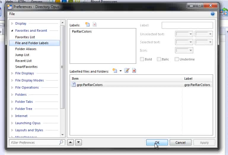 File Type Groups and Labels Bug? - Help & Support - Directory Opus ...