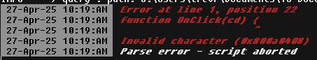 Script Error