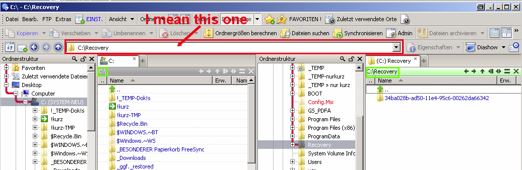 how-to-display-file-path-for-each-window-separately-in-a-dual-display