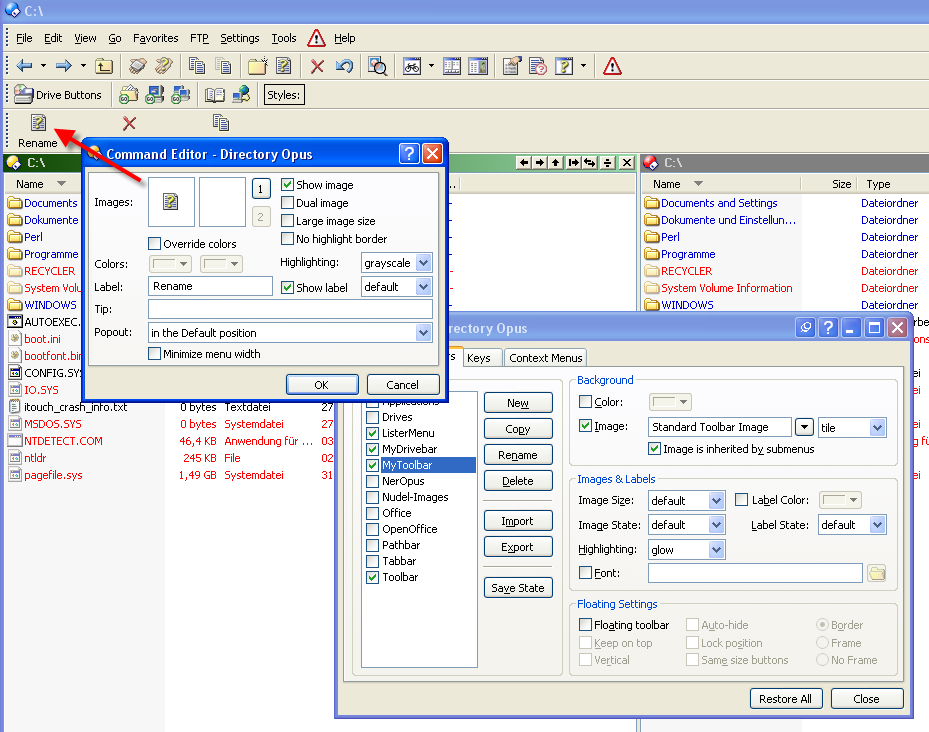 Myterious Toolbar Icons - Help & Support - Directory Opus Resource Centre