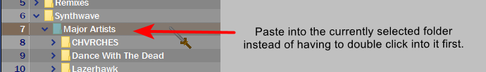 Paste Into Folder