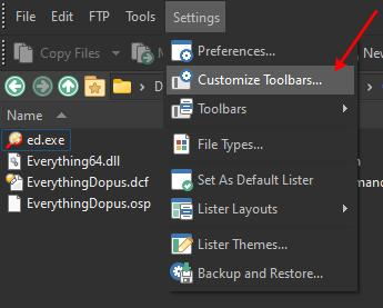 CustomizeToolbars