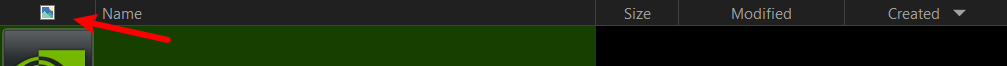 How to remove little icon at top of Thumbnail column? - Help & Support ...