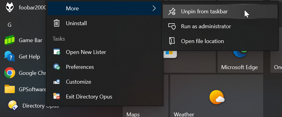 Opus missing from Taskbar - Help & Support - Directory Opus Resource Centre