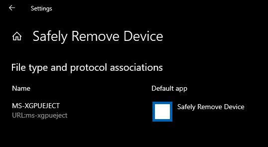 Safely Remove Device