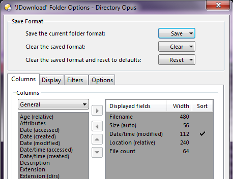 DOpus - Folder Options for Flat View 07